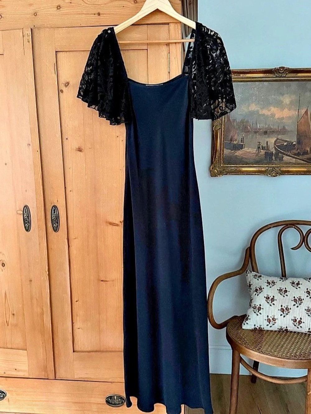 Christy Dawn Carmen Dress Raven Silk